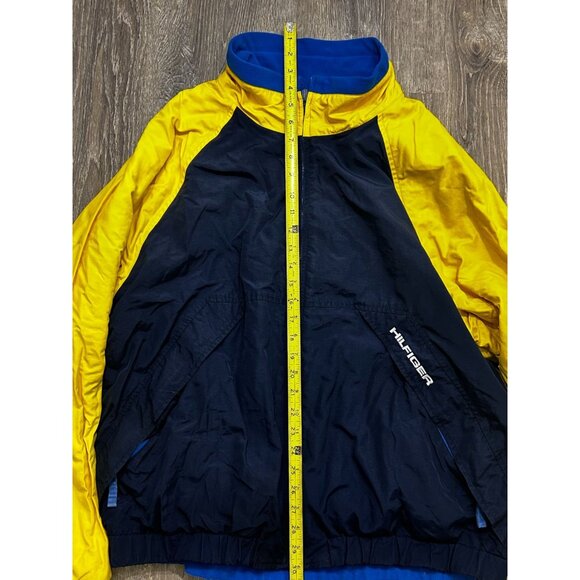 Vintage Tommy Hilfiger Revisable Jacket Logo Windbreaker Full Zip Size Large Mul - Picture 7 of 10